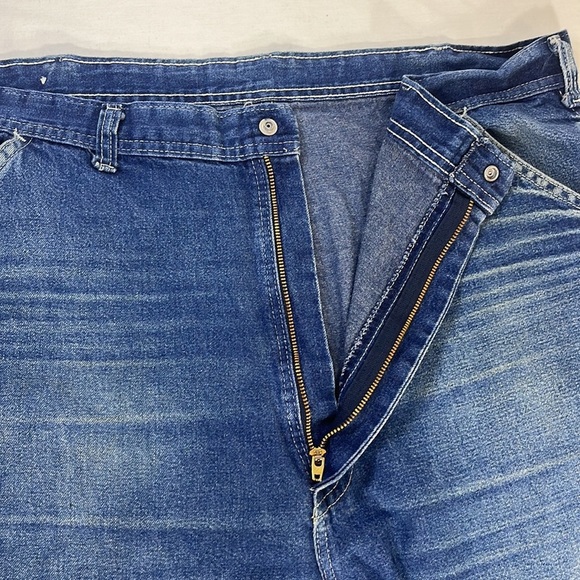 Carter’s Carpenter Jeans Vtg 1960s-70s, Distressed & Worn 40x32 “Watch the Wear” - Picture 7 of 16